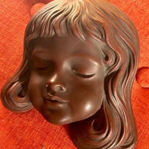 Vintage ACHATIT Female Wall Sculpture made in Germany
